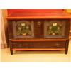 Image 1 : folkloric blanket chest with original paint and#1398795