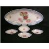 Image 1 : ANTIQUE ROSES LUSTRE CELERY BOWL SET #1398989