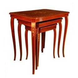 Three Inlaid Nesting Tables all inlaid with a #1399051