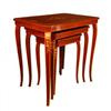 Image 1 : Three Inlaid Nesting Tables all inlaid with a #1399051