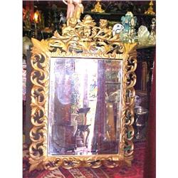  CARVED ITALIAN  GILTWOOD MIRROR #1417793