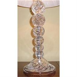 Pair of Italian Crystal Ball Lamps #1417844