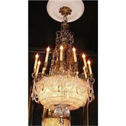 French Antique Crystal Chandelier #1417875