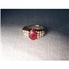 Image 1 : 14K YG Ruby Diamond Cascade Ring #1418077