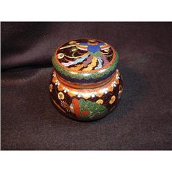 19th. century Japanese cloisonne container  #1418126