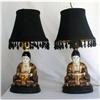 Image 1 : SATSUMA  BUDDHA LAMPS, Pair Circa 1920, #1432740