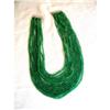 EMERALD BEAD NECKLACE~591 CARATS/ WHITE GOLD #1432812