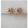 CIRCA 1950'S~14K Y GOLD, RUBY & SAPP.EARRINGS #1432815