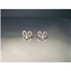 Estate 14K WG Gold Diamond Butterfly Earrings #1433044