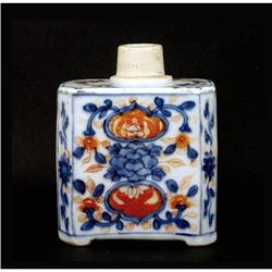 Old Chinese Export Imari Style Tea Caddy #1433135