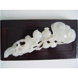 Chinese carved White jade RU YI #1433144