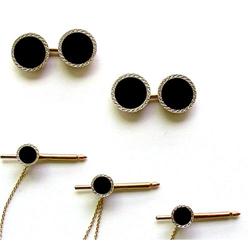 Carrington & Co. cufflinks sand studs set #1433158