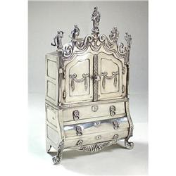 Dutch Miniature silver cabinet #1433159