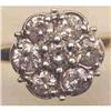 Image 1 : Diamond and 14k flower ring. #1433201