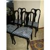 Image 1 : Vintage Queen Anne Designer  Chairs 4pc. #1433238