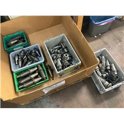 Large Lot of Misc CAT50 Tool Holders