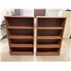 Image 2 : (2) Wood Shelving Units