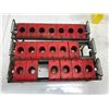 Image 2 : Lot of (3) Shuter 40 Taper Tool Racks