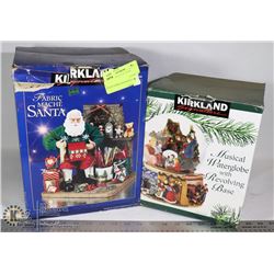 UNCLAIMED LOT OF 2 SNOW GLOBES