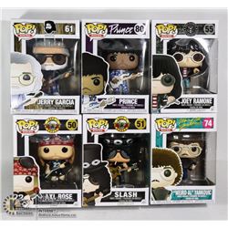 UNCLAIMED BOX OF 6 ASSORTED FUNKO POPS