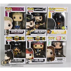 UNCLAIMED BOX OF 6 ASSORTED FUNKO POPS