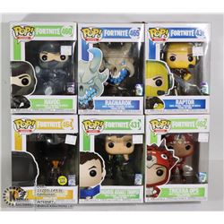 UNCLAIMED BOX OF 6 ASSORTED FUNKO POPS