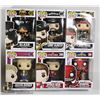 Image 1 : UNCLAIMED BOX OF 6 ASSORTED FUNKO POPS