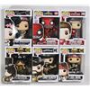 Image 1 : UNCLAIMED BOX OF 6 ASSORTED FUNKO POPS