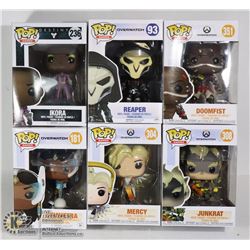 UNCLAIMED BOX OF 6 ASSORTED FUNK POPS