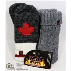 2PK LADIES HEAT WAVE MITTENS