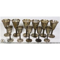 UNCLAIMED BOX OF GOBLETS