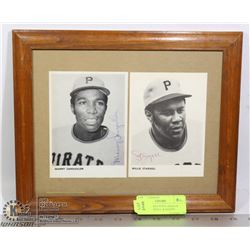 AUTOGRAPHED POSTCARDS OF WILLIE STARGELL & MANNY
