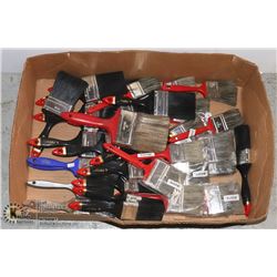 UNCLAIMED BOX OF PAINTBRUSHES