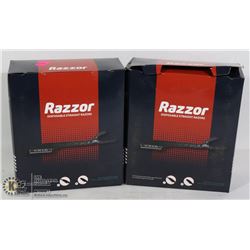 2 BOXES OF RAZZOR DISPOSABLE STRAIT RAZORS