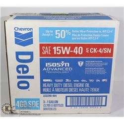 UNCLAIMED CASE OF DELO SAE 15W-40 MOTOR OIL