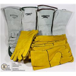 UNCLAIMED FLAT OF WELDING GLOVES