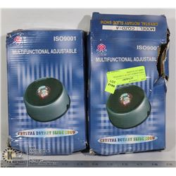 UNCLAIMED LOT OF 2 CRYSTAL DISPLAY STANDS