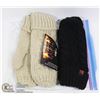 Image 1 : 2 PACK OF HEAT WAVE WOMENS MITTENS