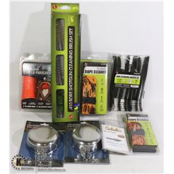 UNCLAIMED LOT WITH GUN CLEANERS AND MORE...