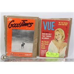 2 VINTAGE 1950'S - 1960'S "GIRLIE" MAGS.