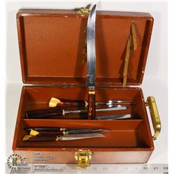 UNCLAIMED VINTAGE BOX WITH CUTLERY