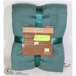 UNCLAIMED CASHMERE THROW BLANKET