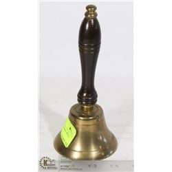 UNCLAIMED BRASS SCHOOL BELL