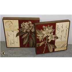 2 CHICAGO BOTANIC GARDEN WALL DÉCOR 17 X 17