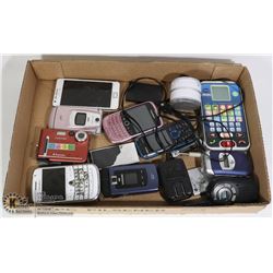 VINTAGE PHONES CAMERAS LOT