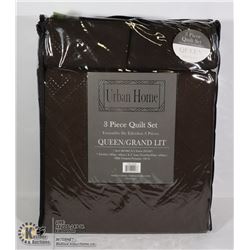 NEW URBAN HOME 3PC QUEEN SIZE QUILT SET