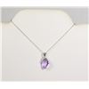 Image 1 : #134-CUBIC ZIRCONIA NECKLACE/PENDANT