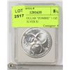 Image 1 : 2018 USA DOLLAR "ZOMBIE" 1 OZ. .999 PURE SILVER $1