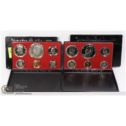 1974 & 1975 US PROOF MINT SETS WITH JFK HALF