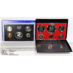 1972 & 1973 US PROOF MINT SETS WITH JFK HALF